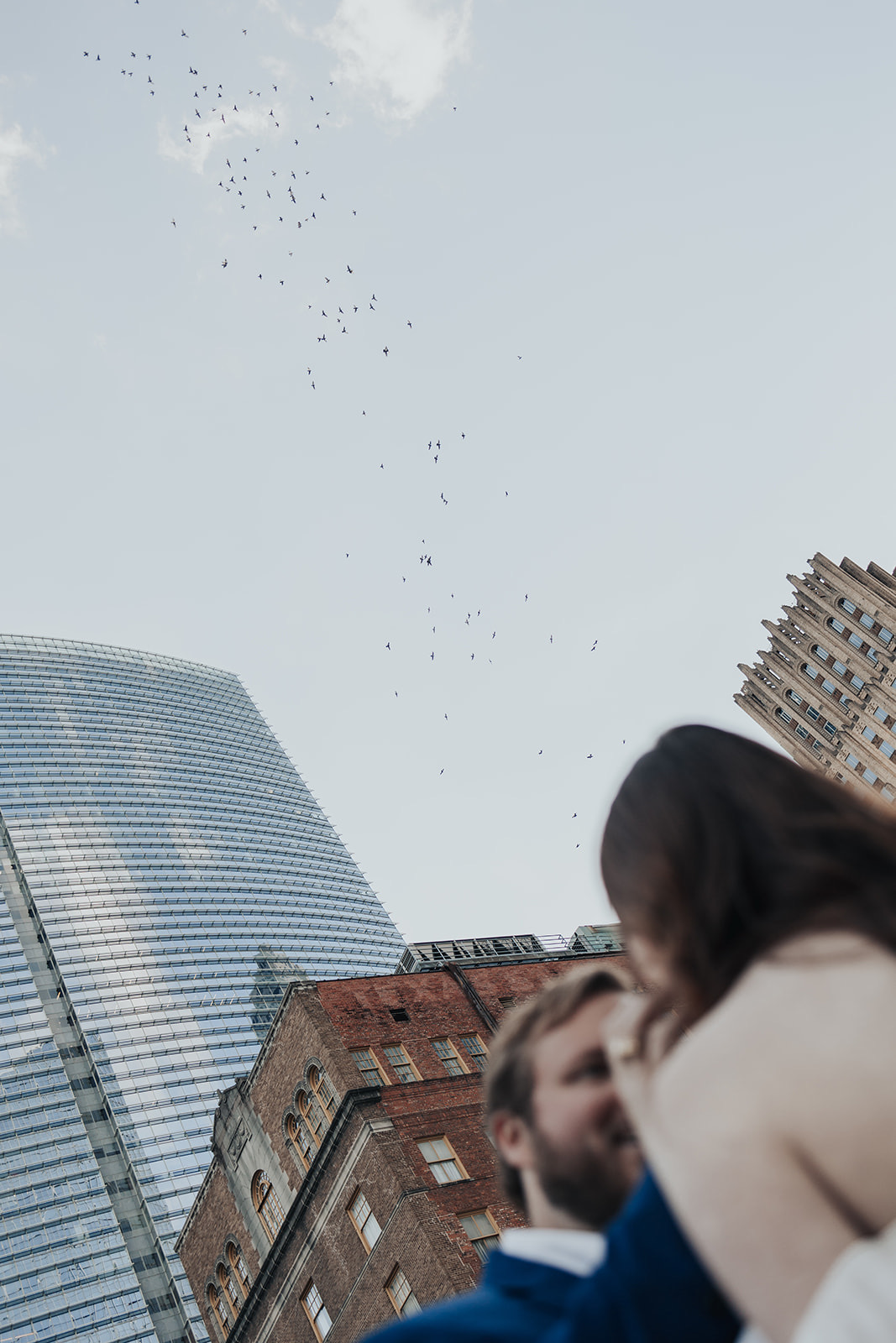 houston downtown engagement session